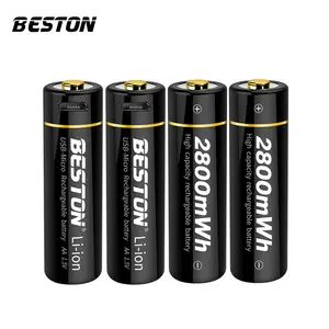 BESTON 1.5 배터리 정전압 고속 충전 No.5 AA 리튬 이온 배터리 2800mWh 전기 원격 제어