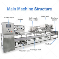 HNOC Volledig Automatische IJscremeproductielijn Kleine 3D Fruit IJscrememachine