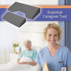 Juego de almohada de cuña con cojín para el dolor de cama de posicionamiento antideslizante con almohada auxiliar para pacientes postrados en cama que evitan las úlceras por presión - Product Image 5