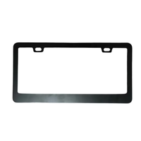 Support de cadre de plaque d'immatriculation en aluminium de haute qualité avec logo personnalisé pour motos