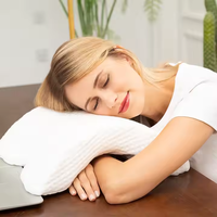Oreiller personnalisé pour couple à la maison pour dormir sur le côté oreiller en mousse à mémoire de forme à rebond lent oreiller en forme de contour pour la pause déjeuner relaxation