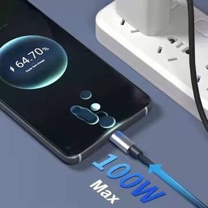 Wholesale High Quality Braided 1m 2m <b>3m</b> USBC Type <b>C</b> Data <b>Cable</b> PD 100W 48V 5A Fast Charging 480Mbps Data Transfer <b>Cable</b> Type <b>C</b> - Product Image 5