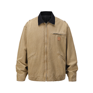 OEM marchio di alta qualità modello di <span class=keywords><strong>moda</strong></span> invernale giacca da <span class=keywords><strong>lavoro</strong></span> Plus Size personalizzata per gli uomini Cargo Casual elegante tela Denim giacca da uomo - Product Image 1