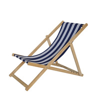 Mobilier d'extérieur Chaise de plage pliante légère Chaises longues de plage en bois durable