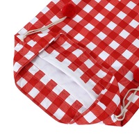 Sacs de Noël personnalisés en toile à carreaux de qualité supérieure avec cordon de serrage et pompon pour décorations de fête