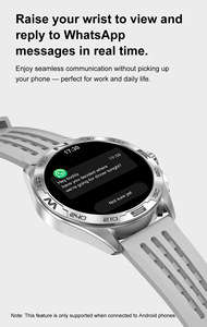 Dtm1 Smartwatch BT gọi WhatsApp tải về 4GB Bộ nhớ âm nhạc phát lại thể thao ngủ thanh toán silica gel Đồng hồ báo thức - Product Image 4