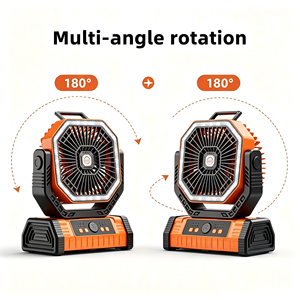 Ventilador de Mesa Portátil de Alta Velocidad <span class=keywords><strong>Berserk</strong></span> Hotel, Recargable, Mini, de Doble Uso, para Colgar en la Pared, para Exteriores - Product Image 4