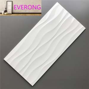 Azulejos <span class=keywords><strong>de</strong></span> Pared <span class=keywords><strong>de</strong></span> Cerámica Pulida Modern Gloss <span class=keywords><strong>de</strong></span> 300x600 mm, Azulejos <span class=keywords><strong>de</strong></span> Alto Brillo, Azulejos Convexos a Cuadros Verde Piedra para Cocina y Baño - Product Image 1