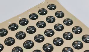 ملصق نقل بالأعلى عالي الجودة مخصص من الفينيل راتنجات الإيبوكسي ملصق تعبئة بقبة - Product Image 3