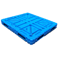 Palettes Euro standard en plastique, palettes d'entrepôt renforcées avec tubes en acier, plateau pour chariot élévateur 4 directions, pour rayonnages d'entrepôt, expédition de marchandises en vrac
