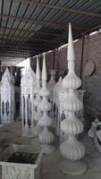 Columnas Decorativas Tradicionales Mangalam para Caminos de Boda Teluguas, Columnas Decorativas de FRP para Decoración
