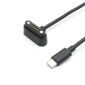10 핀 포고 핀 커넥터 스프링 핀 충전 케이블 USB 유형 C 남성 프로브 자석 충전기
