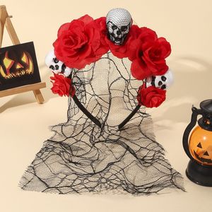 Halloween Horror película <span class=keywords><strong>maquillaje</strong></span> Cosplay disfraces esqueleto muerto Rosa araña telaraña flor globo ocular mamá novia pelo fiesta decoraciones - Product Image 5