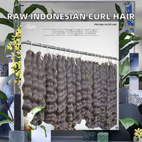 Extensions de cheveux humains vierges indiens de haute qualité, bouclés, ondulés, double trame, 100g, peuvent être permanentés
