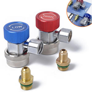 Conector de Carga de Refrigerante Changqiang A0667 de Cobre para Aire Acondicionado Automotriz de Alta y Baja Presión - Product Image 2