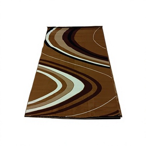 Alfombra Turca de Poliéster Afelpada Adiva, Tejida a Máquina con Diseño Jacquard, de Pelo Alto, Acolchada, Reversible, Lavable, Antideslizante y Antimicrobiana - Product Image 1