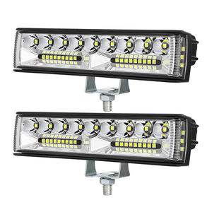Barre <span class=keywords><strong>LED</strong></span> compacte de 6 pouces, 66W, lumière blanche, faisceau combiné, montage latéral, éclairage périmétrique tout-terrain, accessoires de voiture 4x4 - Product Image 1