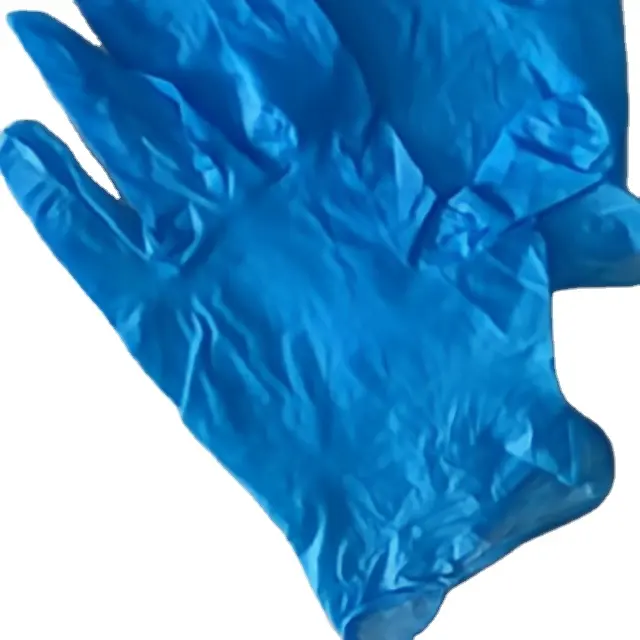 LN-1608019 guanti protettivi sintetici monouso in Nitrile di colore blu in PVC