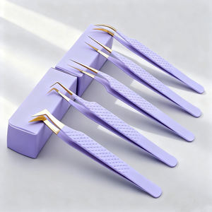 Пинцет для наращивания ресниц Private Label: тонкий, прямой, для объемного наращивания, с возможностью индивидуального заказа, сильный захват, тонкий, прямой, для объемного наращивания - Product Image 5