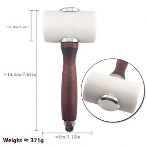 Martillo <span class=keywords><strong>de</strong></span> Acero y Latón Industrial con Cabeza <span class=keywords><strong>de</strong></span> Nailon para Trabajos <span class=keywords><strong>de</strong></span> Cuero y Carpintería, Material <span class=keywords><strong>de</strong></span> Goma - Product Image 5