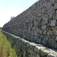 Vente en gros directe usine DINGYANG Panier à gabions en fil d'acier revêtu de PVC galvanisé à chaud 6*2*0.23m 2x1x1 pour mur de soutènement / Gabion