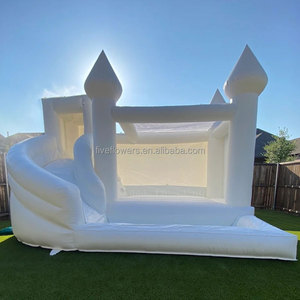 <span class=keywords><strong>Castillo</strong></span> Inflable Blanco de 15 x 15 pies, Casa de Brinco para Niños - Product Image 5