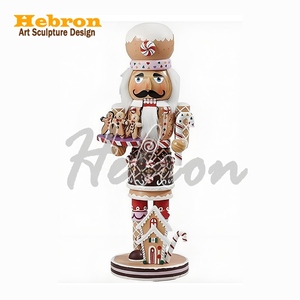 <span class=keywords><strong>Cascanueces</strong></span> Navideño Personalizado <span class=keywords><strong>de</strong></span> Gran Tamaño, <span class=keywords><strong>de</strong></span> Resina y Fibra <span class=keywords><strong>de</strong></span> Vidrio, Color Azul y Blanco, Decoraciones Navideñas <span class=keywords><strong>de</strong></span> <span class=keywords><strong>Cascanueces</strong></span> para Exteriores - Product Image 2