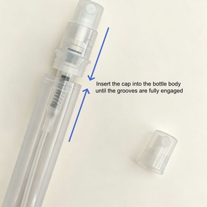 Flacone Vuoto per Profumo da 2ml 3ml 5ml, in Plastica Trasparente, Ricaricabile, con Spray e Collo a Crimp, per Campioni di Profumo - Product Image 4