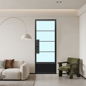 <span class=keywords><strong>Porte</strong></span> de <span class=keywords><strong>grenier</strong></span> moderne en acier et verre noir, style français, idéale pour les maisons et les bureaux - Product Image 3