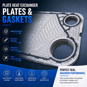 Échangeur de chaleur à plaques parallèles à large interstice Sondex SF53 SF52, à flux gauche et droit, pour refroidisseur d'huile et refroidisseur central - Product Image 1