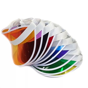 Visière transparente en PVC avec logo personnalisé, protection UV, large bord, pour le cyclisme en plein air, la conduite, la plage, protection solaire quotidienne - Product Image 2