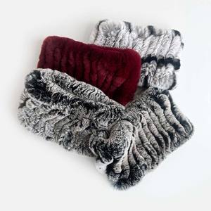 Cache-cou <span class=keywords><strong>en</strong></span> <span class=keywords><strong>fourrure</strong></span> de lapin Rex véritable - Texture ultra-douce et veloutée, cache-cou d'hiver résistant au froid, indispensable - Product Image 5