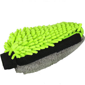 3 in 1 disesuaikan Microfiber pembersih mobil Detailing Chenille tahan air sarung tangan cuci mobil spons pembersih karang sarung tangan - Product Image 2