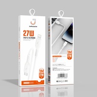Kabel Data Juhuaxin JU-UX32 EcoLink 27W/65W Pengisian Cepat USB-C/iPhone/Micro 1M TPE Tahan Lama