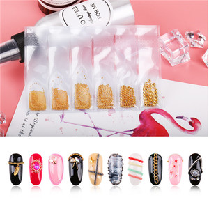 Cadenas Metálicas para <span class=keywords><strong>Uñas</strong></span>, 6 Estilos, Accesorios para Decoración <span class=keywords><strong>de</strong></span> <span class=keywords><strong>Uñas</strong></span> DIY, Adornos 3D <span class=keywords><strong>de</strong></span> Diferentes Tamaños, Suministros para Salón <span class=keywords><strong>de</strong></span> Manicura - Product Image 6