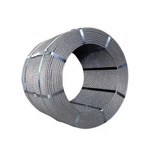 Sistema de segurança de cerca elétrica fio de aço galvanizado trançado 1.6mm 1000 metros fio de aço fio de aço poli corda