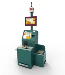 Grocery Store Cashless Touch Screen Handheld Scanner Self-checkout Self Service Terminal Paypal Electronic Mobile Money Payment