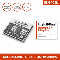 Service de fabrication de panneaux de protection d'écran tactile OEM en acrylique découpé au laser sur mesure