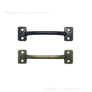 Furniture Handle Zinc Alloy Bridge Shape Drawer Cabinet Pull Bronze <b>Black</b> R2 106A0665 - Product Image 2