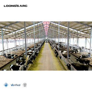 โรงเก็บสินค้าฟาร์มฟาร์มฟาร์มฟาร์มเลี้ยงแพะโครงสร้างเหล็กพร้อมไฟแบบแยกส่วน - Product Image 1