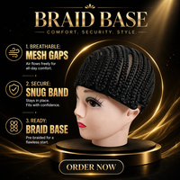 Bonnet tressé pour perruque, filet à cheveux ajustable pour tresses, outil d'extension capillaire, fournitures de fabrication de perruques