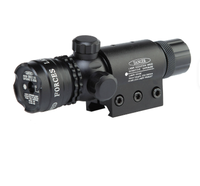 Lunette de visée de haute qualité avec viseur laser rouge, lunette avec monture large, livrée avec lampe torche laser