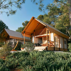 <span class=keywords><strong>Chalet</strong></span> Tente Safari-Canvas Luxury Family Lodge Glamping Mobile Tentes Maison à vendre - Product Image 6