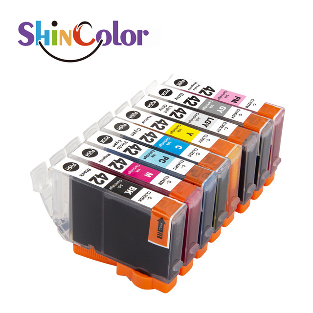 ShinColor CLI42 Premium Compatible Pigment-Based Color Inkjet for Cartridge 24-Month Warranty for Pixma Pro 100/100s