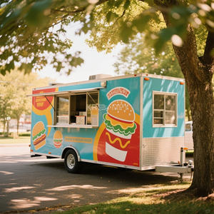 2025 Bar Hot Dog Kiosk Catering <b>Cart</b> Sushi Mobile Fast Food Trailer Truck - Product Image 1