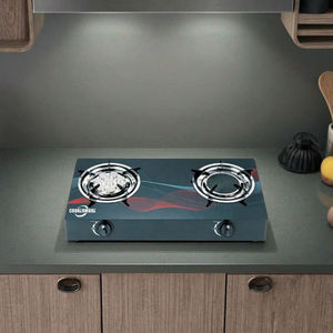 موقد غاز بزجاج مقوى بشعلتين يعمل بالأشعة تحت الحمراء للقلي العميق مع تسخين سريع وموفر للطاقة وإشعال وإيقاف تلقائي - Product Image 3