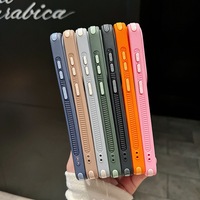 Étui de téléphone magnétique 3-en-1 avec cadre antidérapant et blocage de couleur pour Samsung S26 S25 S24 S23 Ultra, coque arrière transparente antichoc