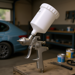 Pistolet à air comprimé à alimentation par gravité, capacité 600 ml, buse de 1,3 mm, peinture automobile - Product Image 2