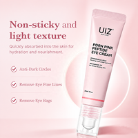 Crema Contorno de Ojos con Péptidos Rosados PDRN, Reduce Líneas Finas, Anti-Hinchazón, Ojeras, Crema Sérum Reafirmante