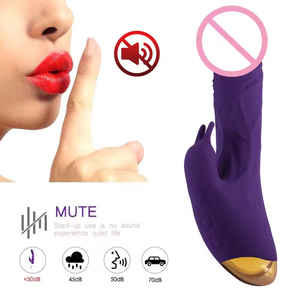 Vibromasseur Lapin Rose pour Femmes, 10 Fréquences, Rechargeable, Point G, Dildo, Masseur AV, Stimulation Adulte, Masturbateur Clitoridien - Product Image 3